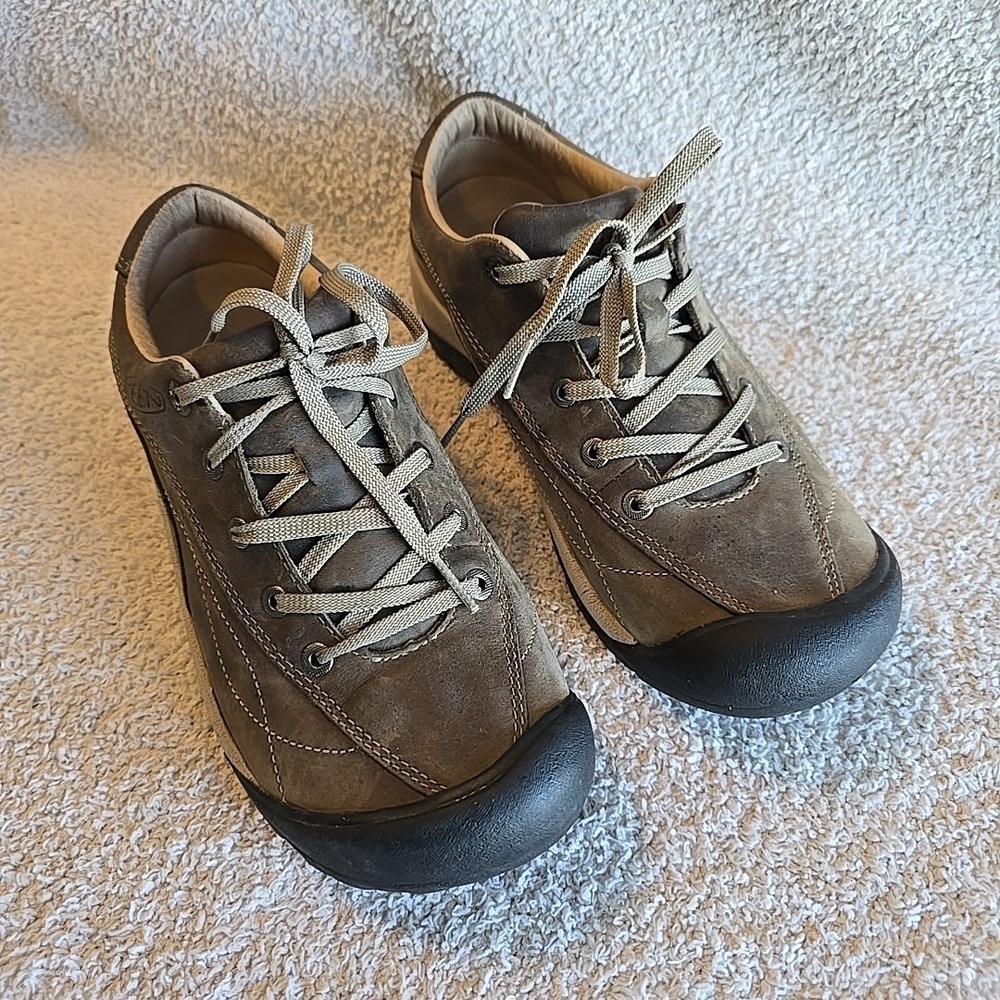 Keen Women's Brown Toyah Lace Up Trail Shoes Hiking Outdoor‎ Gorpcore Size 9.5 - Picture 12 of 13